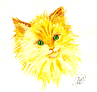 cat watercolor